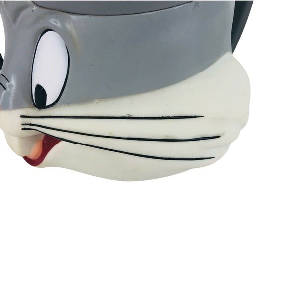 2 Bugs Bunny Vinyl Mugs Warner Brothers Looney Tunes 3D Face Head 10 OZ Kids Cup - Picture 7 of 10